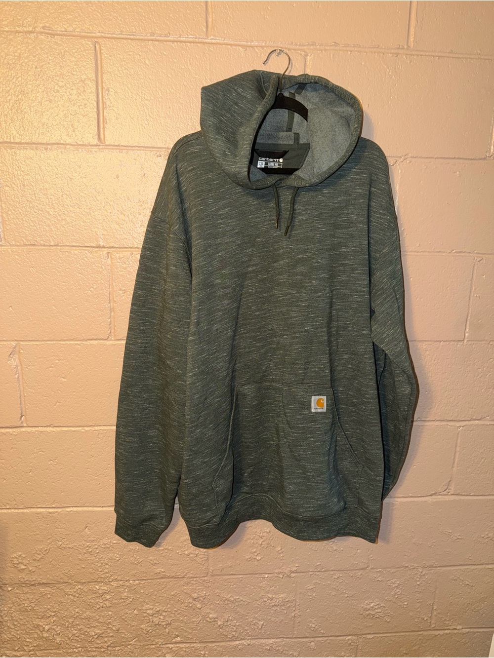 Carhartt Men's Heather Forest Green Pullover Hoodie